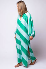 Coco Caftan - Green Stripe