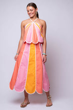 Sunset Stripe Midi Skirt