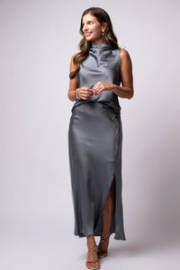 BIAS CUT SLIP SKIRT