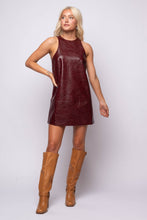 Onyx Faux Leather Dress