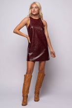 Onyx Faux Leather Dress