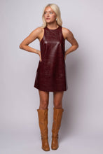 Onyx Faux Leather Dress