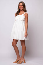 cotton poplin white babydoll dress