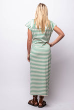 Verde Striped Midi