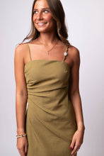 Lynx Pleated Midi Dress