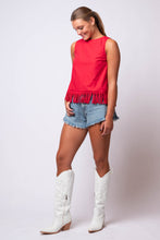 red fringe top
