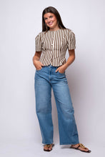 Selina Stripe Puff Sleeve Top