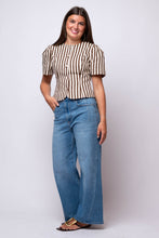 Selina Stripe Puff Sleeve Top