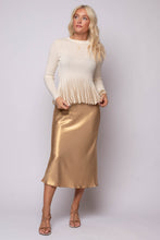 Margaux Pleated Hem Sweater