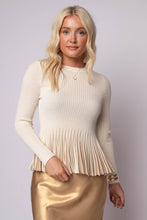Margaux Pleated Hem Sweater