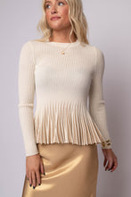 Margaux Pleated Hem Sweater