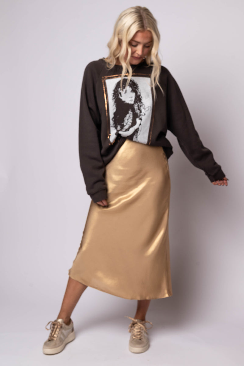 Stevie Nicks Orchid Bouquet Vintage Raglan Sweatshirt