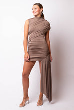Draped Gathered Asymmetric Mini