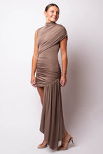 Draped Gathered Asymmetric Mini