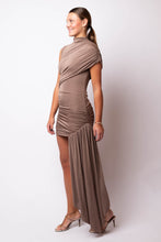 Draped Gathered Asymmetric Mini