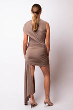 Draped Gathered Asymmetric Mini