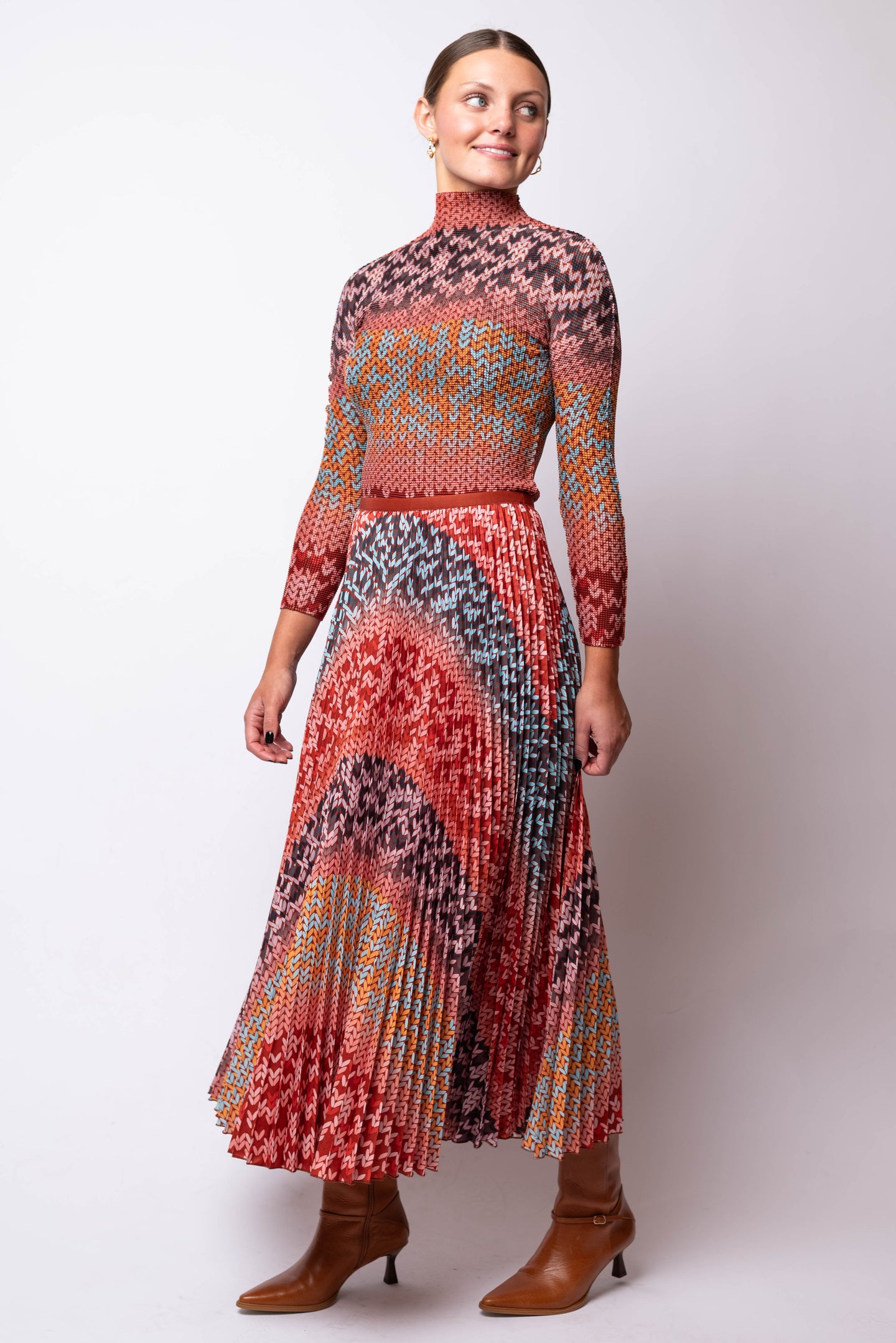 Sienna Bohemian Pleated Skirt