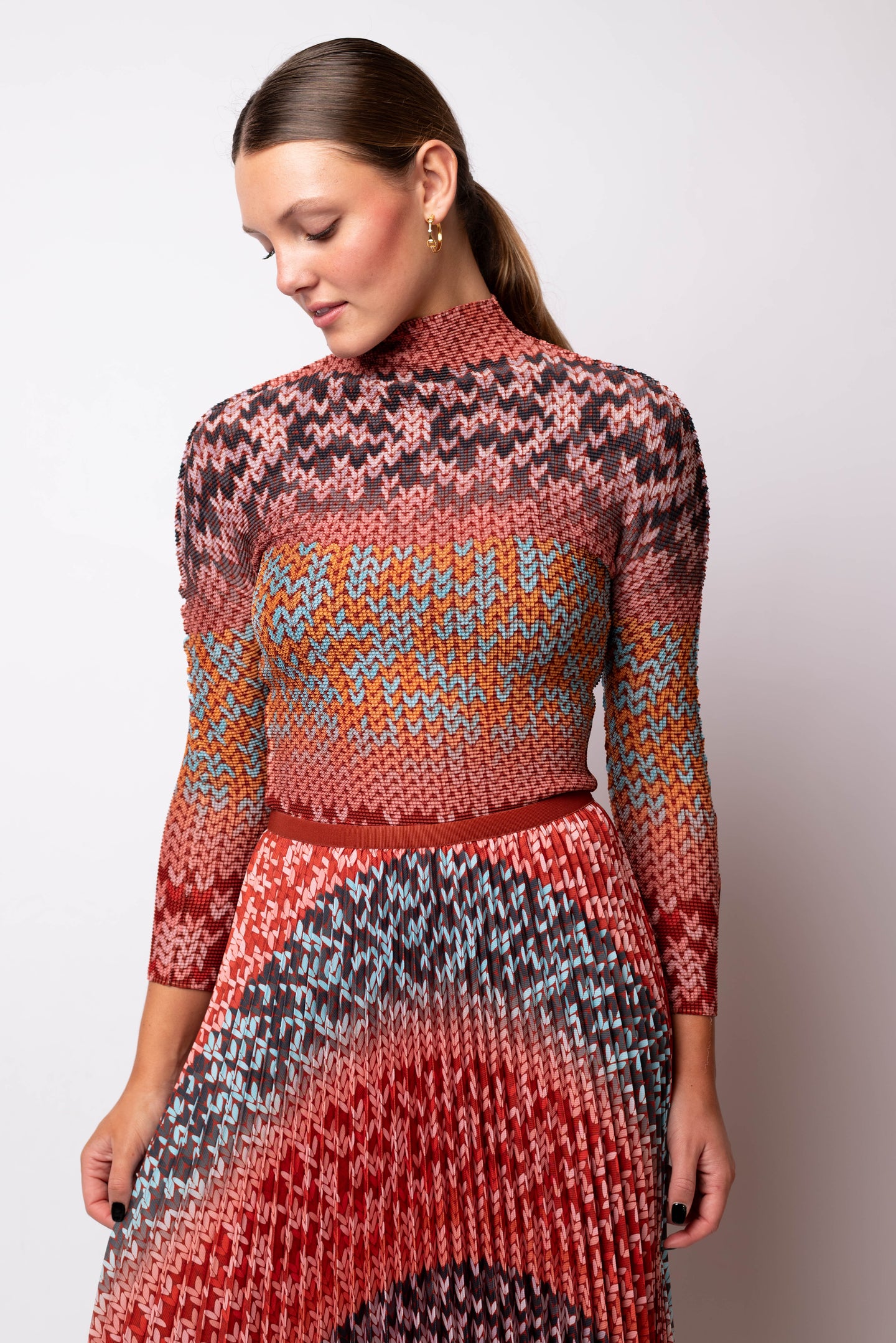 Sienna Bohemian 3D Honeycomb Texture Top