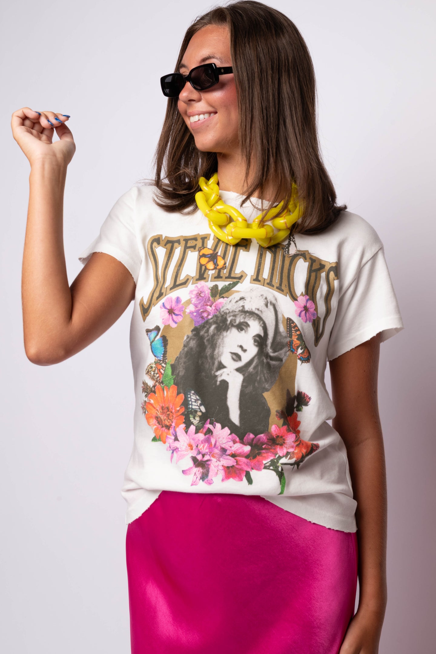 Stevie Nicks Flower Collage Tour Tee
