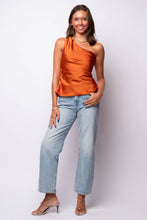 Francis Satin One Shoulder Top