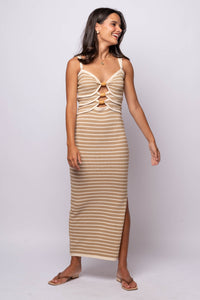 Kiss of Capri Stripe Midi