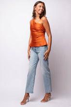 Francis Satin One Shoulder Top