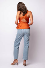Francis Satin One Shoulder Top