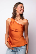 Francis Satin One Shoulder Top