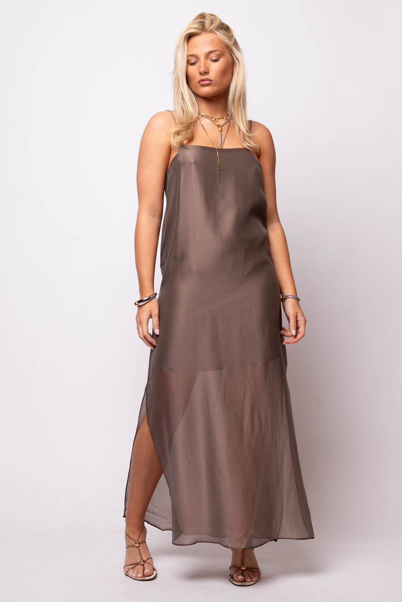 SHEER MAXI DRESS