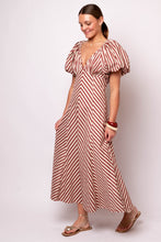 Misha Poplin Puff Sleeve Maxi
