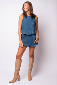 The Nash Denim Skort