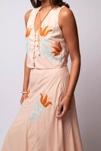 Verda Embroidered Vest Top