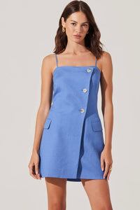 Azria Button-Front Wrap Dress