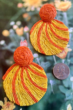 Raffia Leaf Earrings