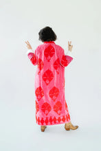 Sgt. Pepper Captain Cherry Bomb pink embroidered duster, back model view