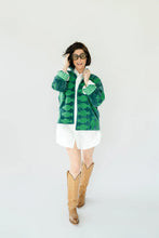 Sgt. Pepper Crew Green Onions velvet jacket, full model view