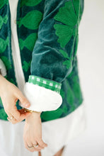 Sgt. Pepper Crew Green Onions jacket with checked cuff lining, detail view