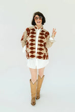 Sgt. Pepper Crew Leroy Brown cream velvet embroidered jacket, full model view