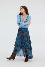 ALLISON New York Piper Cardigan in Dusk Blue, model view