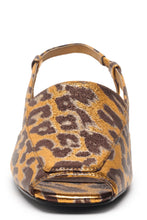 Chic pointed flat with a 1" heel and modern cutouts