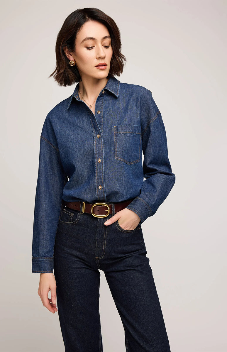 Whitney Denim Button-Down Shirt