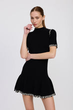 Model wearing the Romilla Stitch Mini Dress