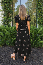 Azora Embroidered Topstitched Maxi Skirt