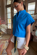 The Harper Boxy Top - Cobalt Blue