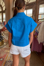 The Harper Boxy Top - Cobalt Blue