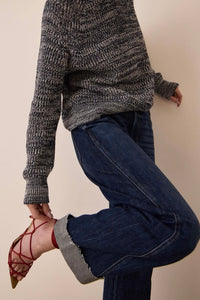 Kacey Mid Rise Cuffed Boyfriend Jean