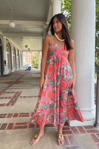 floral print midi dress