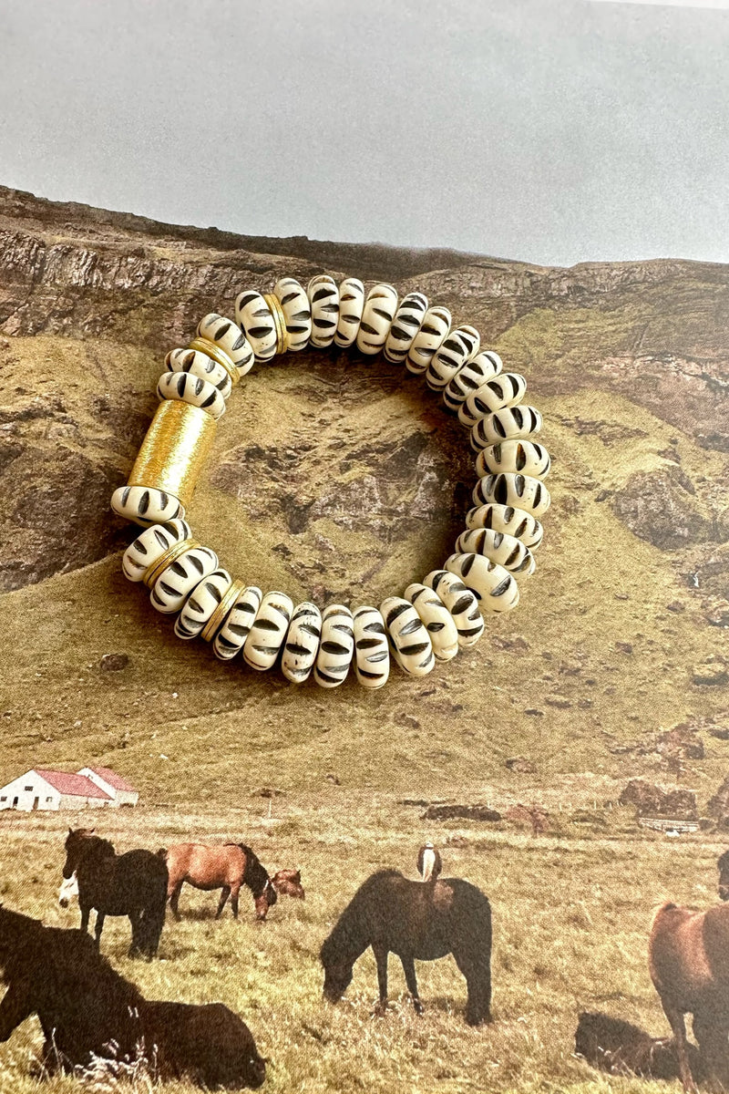 Bone Bead Bracelet