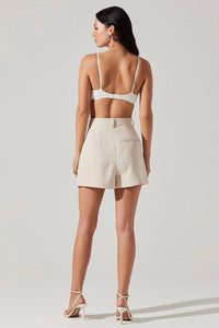 Preston Linen Pleated Shorts