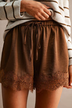 COCO SATIN LACE SHORTS